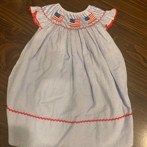 Smocked sweets - 4th of July smocked dress